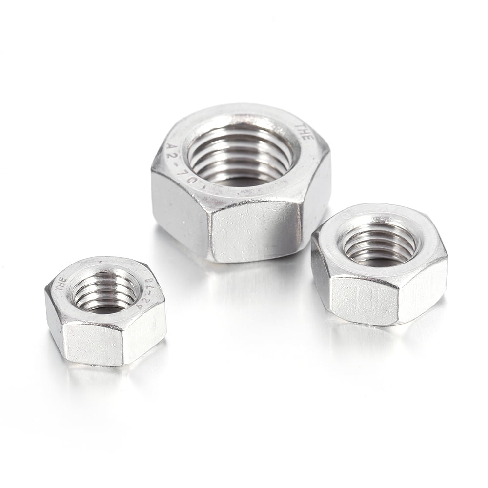 M12 HEX METRIC FULL NUT HEXAGON NUTS 304 STAINLESS STEEL A2 DIN 934