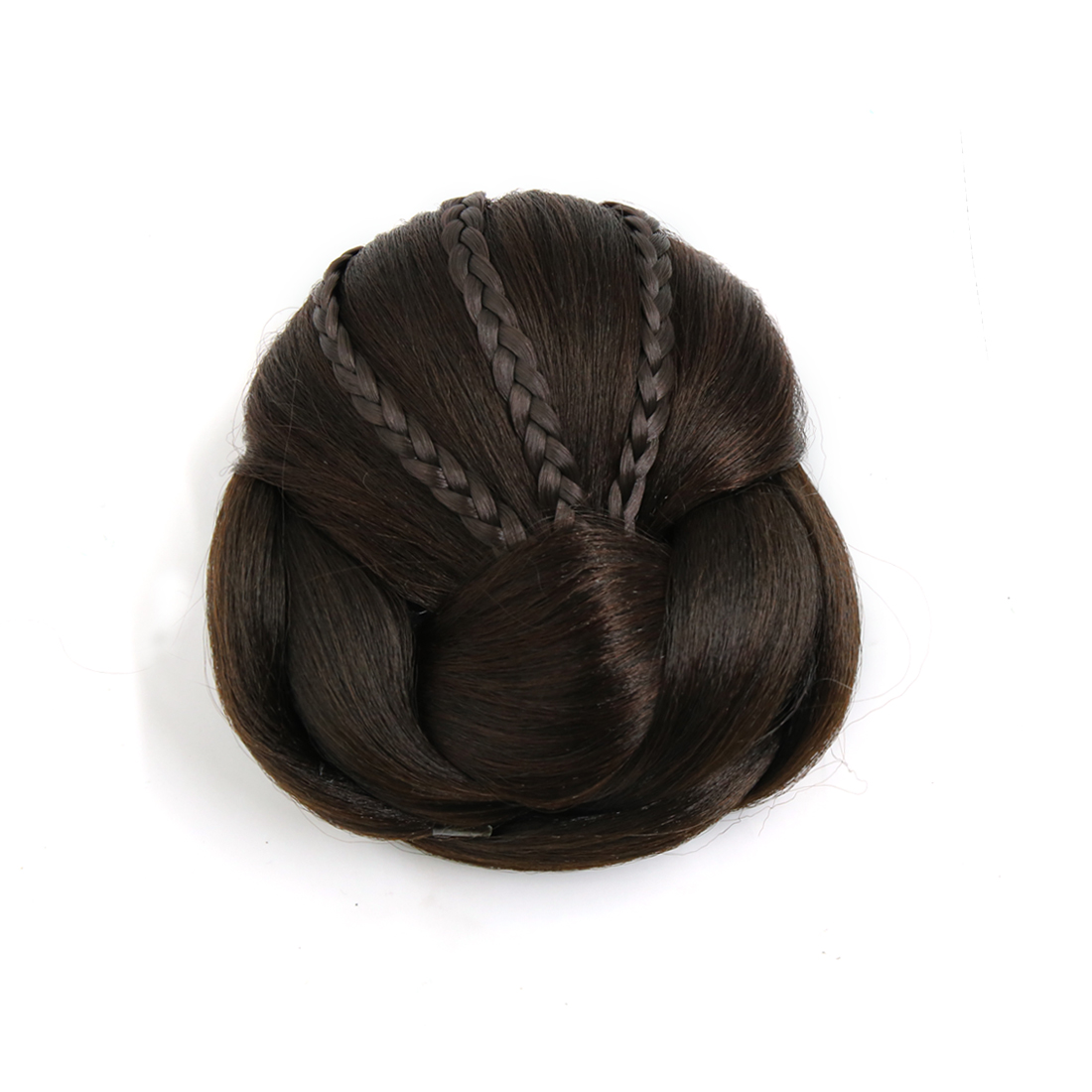 Synthetic Twist Braided Hair Bun Chignon Donut Ponytail Hairpieces
