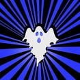 thumbnail image 1 of Halloween Lighted Silhouettes Decor Battery Op Radiant Shadows Ghost (Blue), 1 of 6