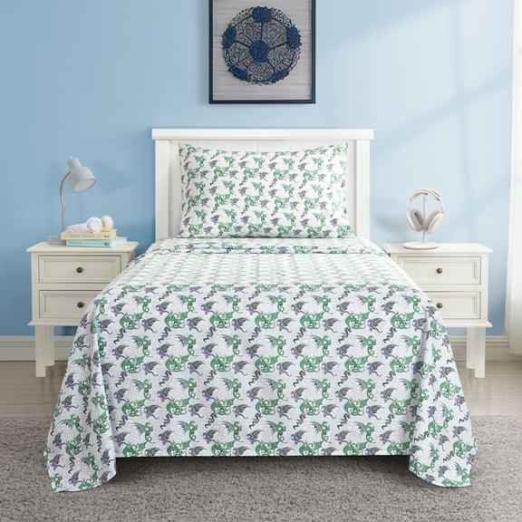 Dragon Scales 3pc Twin Sheet Set
