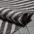 thumbnail image 4 of Well Woven Kesia Grey Indoor/Outdoor Chevron Stripes Geometric 5x7 (5'3" x 7'3") Area Rug, 4 of 8