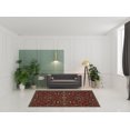 thumbnail image 3 of 6' X 9' Red And Blue Oriental Power Loom Stain Resistant Area Rug, 3 of 5