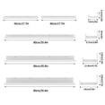 thumbnail image 4 of Floating Shelves Set of 5, 36 inch Wall Mounted Picture Ledge Shelf for Home, Office, Bedroom, Living Room, Kitchen Decor, White, 4 of 6