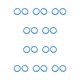 thumbnail image 3 of Monstrate 25 piezas artículos limpios y ordenados-anillos de carpeta de hojas sueltas para tarjetas documentos de papel y álbumes de recortes azul diámetro 27mm 10piezas, 3 of 6
