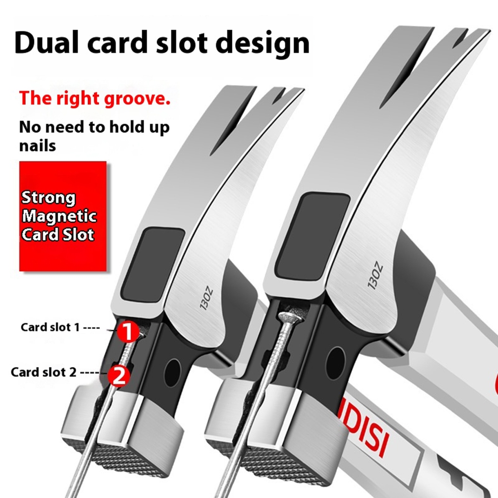 MOMOJIA Claw Hammer With Safety Nail Puller Heavy dutys Construction For Woodworking