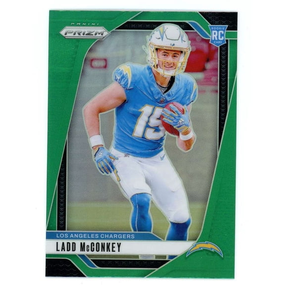 NFL 2024 Panini Prizm Football Green Ladd McConkey #365 (Rookie)