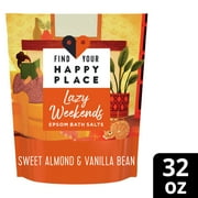 Find Your Happy Place Epsom Bath Salts Lazy Weekends 32 oz