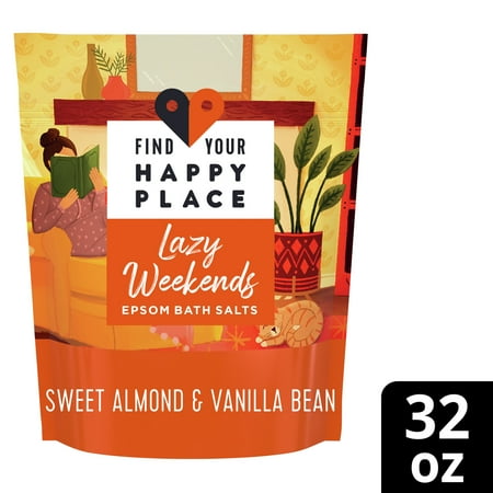 Find Your Happy Place Epsom Bath Salts Lazy Weekends 32 oz