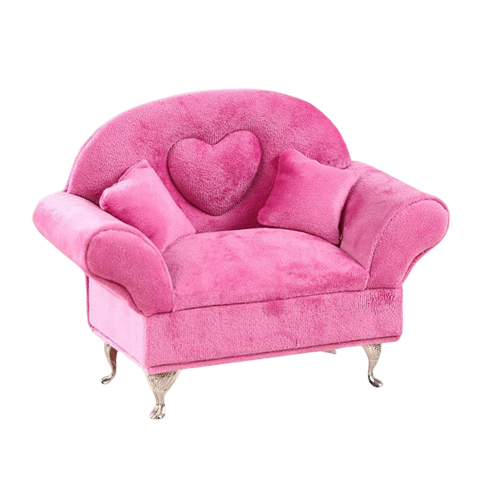 Fashion Sofa Bed Jewelry Box Dollhouse Furniture Women Jewelry Case