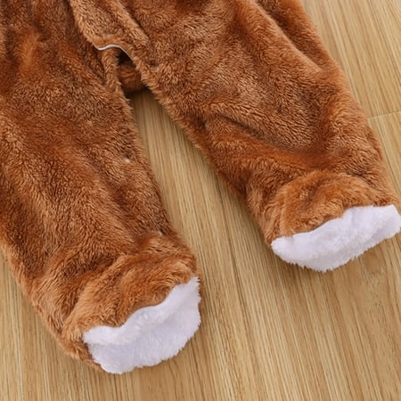 

TOWED22 Baby Girl Outfits Christmas Baby Girl Boy Outfit Long Sleeve Turkey Romper Oversized Sweatshirt Pullover Top Fall Winter Clothes Coffee