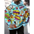 thumbnail image 3 of Sudadera con capucha para hombre, con estampado 3D, estilo graffiti, con cordón, ropa deportiva, camisetas de manga larga, jersey de calle, ropa para hombre, 3 of 4