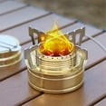 thumbnail image 1 of Mini Outdoor Stainless Steel Camping Stove | High Temperature Resistant Portable Cooking Burner | Metal Bracket for Stability | Compact Backpacking Outdoor Cooking Accessory | 6.8×5.6×4.6cm, 1 of 7