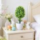 thumbnail image 5 of Plantas en Maceta Pequeñas Decoración Artificial Bonsai Plantas Verdes Flores Bolas de Árbol Ornamentos de Escritorio Mini Ornamentos de Pascua para Árbol Pequeño, 5 of 7
