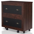thumbnail image 2 of Pemberly Row Modern Wood 2-Drawer File Cabinet in Vintage Walnut, 2 of 10