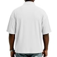thumbnail image 3 of Guluxicc Men's Corduroy Shirts Quarter Zip Short Sleeve Shirts for Everyday Wear Summer Casual Outfits, 3 of 4