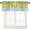 Lemon-2, variant on Italy Blue Tiles Window Valance, Italian Lemons Summer Fruit Window Curtain Valance for Farmhouse Living Room Kitchen Dinning Room Home Decor 54x18inch