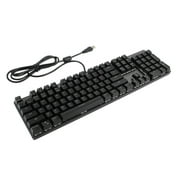 New E-sport Gaming Keyboard Black Switch Mechanical 104 Keys For PC laptop