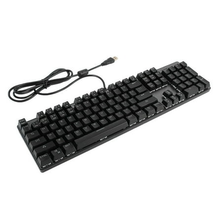 New E-sport Gaming Keyboard Black Switch Mechanical 104 Keys For PC laptop