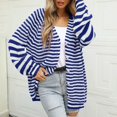 thumbnail image 2 of Vedolay Women Long Cardigan Casual Open Front Knitted Coat with Pockets 2023 Blue,M, 2 of 5