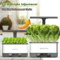 thumbnail image 3 of Hydroponics Growing System Kits,APP&WiFi 8 Pods Smart Indoor Herbs Garden with 24W Adjustable Height LED Growth Lights,for Indoor Gardening Gifts,Vegetables Planter, 3 of 6