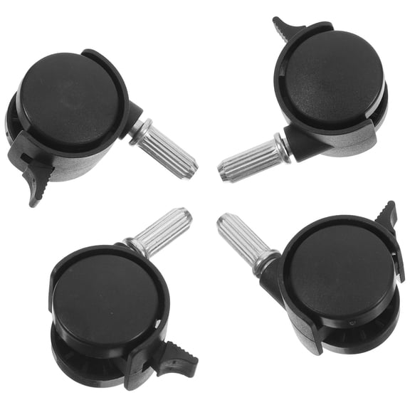 Raindrops 4pcs Heavy Duty Pu Caster Wheels With Brakes Replacement Wheels For Furniture Carts And Workbenches Quiet Replacement Wheels For Cart