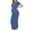 Grey Blue, variant on Women's Short Sleeve Maternity Dresses Clothes Split Pregnancy Maxi Dresses