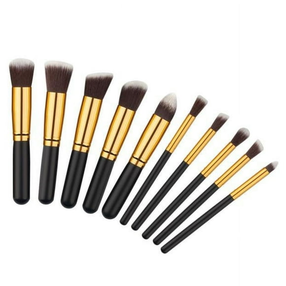 10PCS Cosmetic Makeup Brush Brushes Set Foundation Powder Eyeshadow BK Bronzer Brush