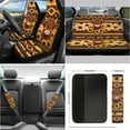 thumbnail image 2 of Jeiento Highland Cow Car Seat Covers Full Set with Steering Wheel Cover Southwest Aztec Seat Belt Covers Sunflower Coasters Auto Rear View Mirror Covers Key Chain Handbrake Cover Set, 14pcs, 2 of 6