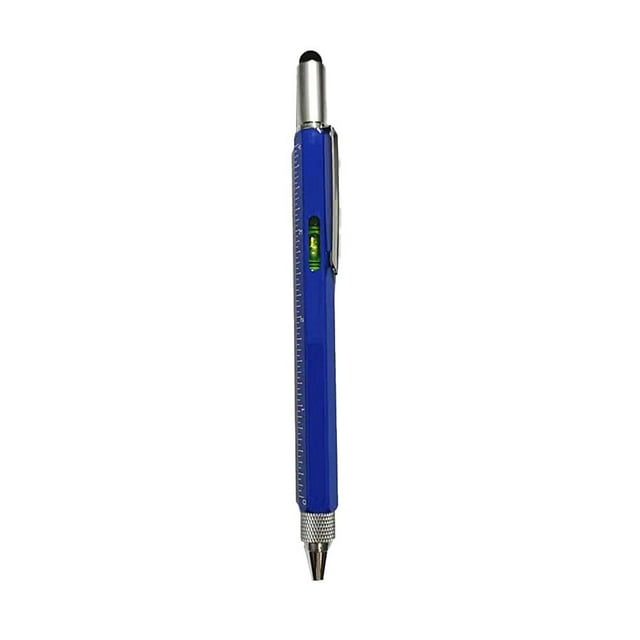 Lefu Multi-Fonctions Outil Stylo Niveau Échelle Tactile 6in1 Métal Stylo à Bille