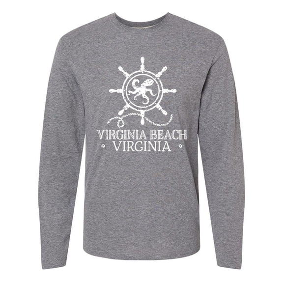 Inktastic Virginia Beach VA Nautical Long Sleeve T-Shirt