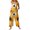 #01Orange, variant on Women's Halloween Pumpkin Print Sleeveless Overalls, Casual Wide Leg Jumpsuits with Pockets, Vintage Square Neck Bib Pants Made of Rayon Linen Blend White 4XL