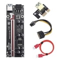 thumbnail image 2 of Ver009S Plus Tarjeta vertical PCI-E Tarjeta adaptadora 1x a 16x Tarjeta extensor USB 3.0 PCI-E, ranura roja, cable rojo Scienceny EL001804-01, 2 of 2
