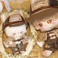 thumbnail image 4 of niannyyhouse 10 cm 15 cm 20 cm Ropa de muñeca Sombrero marrón Camisa Correa Pantalones Chal Chaleco Zapatos de Cuero Traje de Detective Vintage Juguete de Peluche Suave Vestir (15 cm), 4 of 5