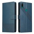 thumbnail image 2 of (Blue)For Huawei P Smart Z GQUTROBE Skin Feel Magnetic Leather Phone Case, 2 of 5