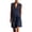 Navy, variant on Women's Summer Casual Solid Color Set With Collar Button Sleeveless Shirt And Wide Leg Shorts Two-Piece Set