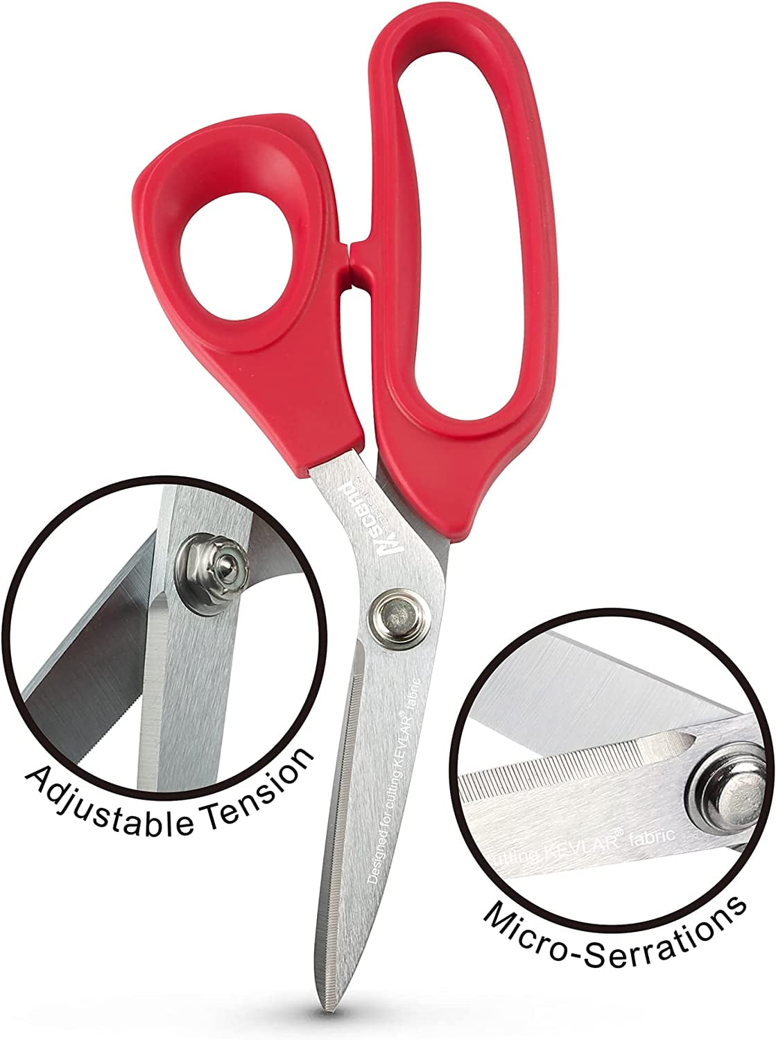 Ascend Tools 8 inch Shears – Cuts High Performance Materials Kevlar Spectra Technora and Composite