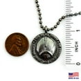 thumbnail image 3 of Football On Ball Chain With Gunmetal Finish Necklace (sp7gunbc), 3 of 7