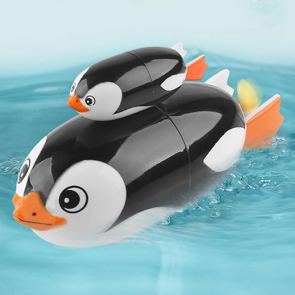 Swimming Penguin Blue/Pink Baby Swimming Bath Toy Wind Up Kids Cute Pe –  Keter Bath Seats