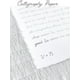 thumbnail image 4 of Papel de algodón con borde de tela, 15 x 7 pulgadas, 150 g/m², 50 hojas, blanco, hecho a mano, 4 of 6