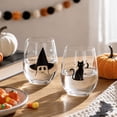 thumbnail image 5 of 2D Halloween Artisan Glassware Collection, Premium Handleless Glass with Halloween Designs, for Gothic Party & Cozy Fall Home Bar, 5 of 5