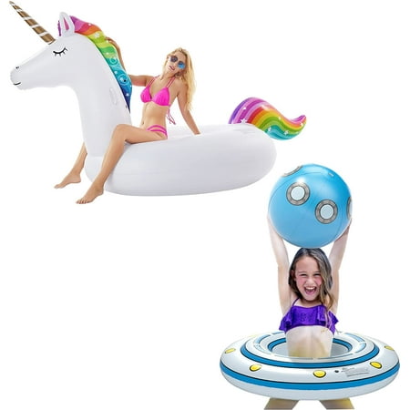 Flotteur de Piscine Licorne Géant