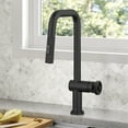 thumbnail image 3 of KRAUS Urbix Industrial Pull-Down Single Handle Kitchen Faucet in Matte Black, 3 of 17