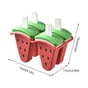 Fruit-Themed Ice Creation Molds With Non-Drip Handles - Leakproof Containers For Homemade Frozen Treats