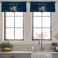thumbnail image 3 of LALILO Kitchen Curtain Valance London Long City Trails Light Rod Pocket Window Curtain 52"x 18" Set of 2, 3 of 5