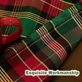 thumbnail image 6 of Check Christmas Fabric Tablecloth Glitz Metallic Jacquard - Decorations Holiday Xmas Table Cloths Rectangle 58 x 120 inch - New Year Table Covers for Party Dining Room Home Gift Idea, 6 of 6
