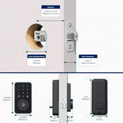 HWKTSMA Keyless Entry Door Lock with Electronic Keypad, Digital Smart Deadbolt Lock for Front Door, Matte Black, Easy Installation