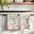 thumbnail image 7 of Sage Green Easter Kitchen Towels Set of 4, Spring Easter Bunny Eggs Floral Plaid Absorbent Dish Towels for Kitchen, Microfiber Hand Towel, Quick Drying Tea Towel for Cleaning Decorative Dishcloths, 7 of 7