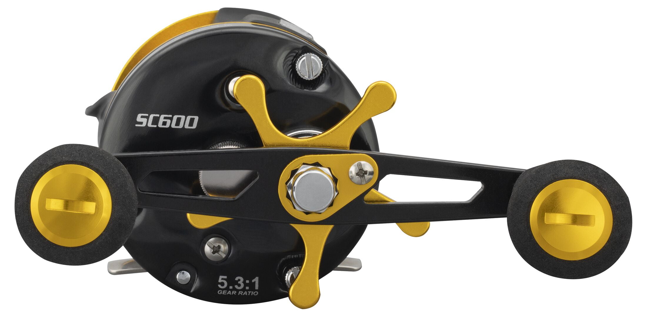 Lew's Speed Cast Rounded Baitcast Fishing Reel, Right-Hand Retrieve, Black