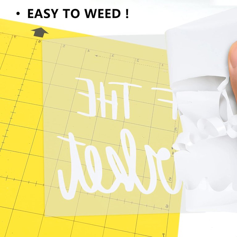 Heat Transfer Vinyl Rolls – 5/10/12 Feet – Easy Weed Iron-On Film For T-Shirts & DIY Crafts