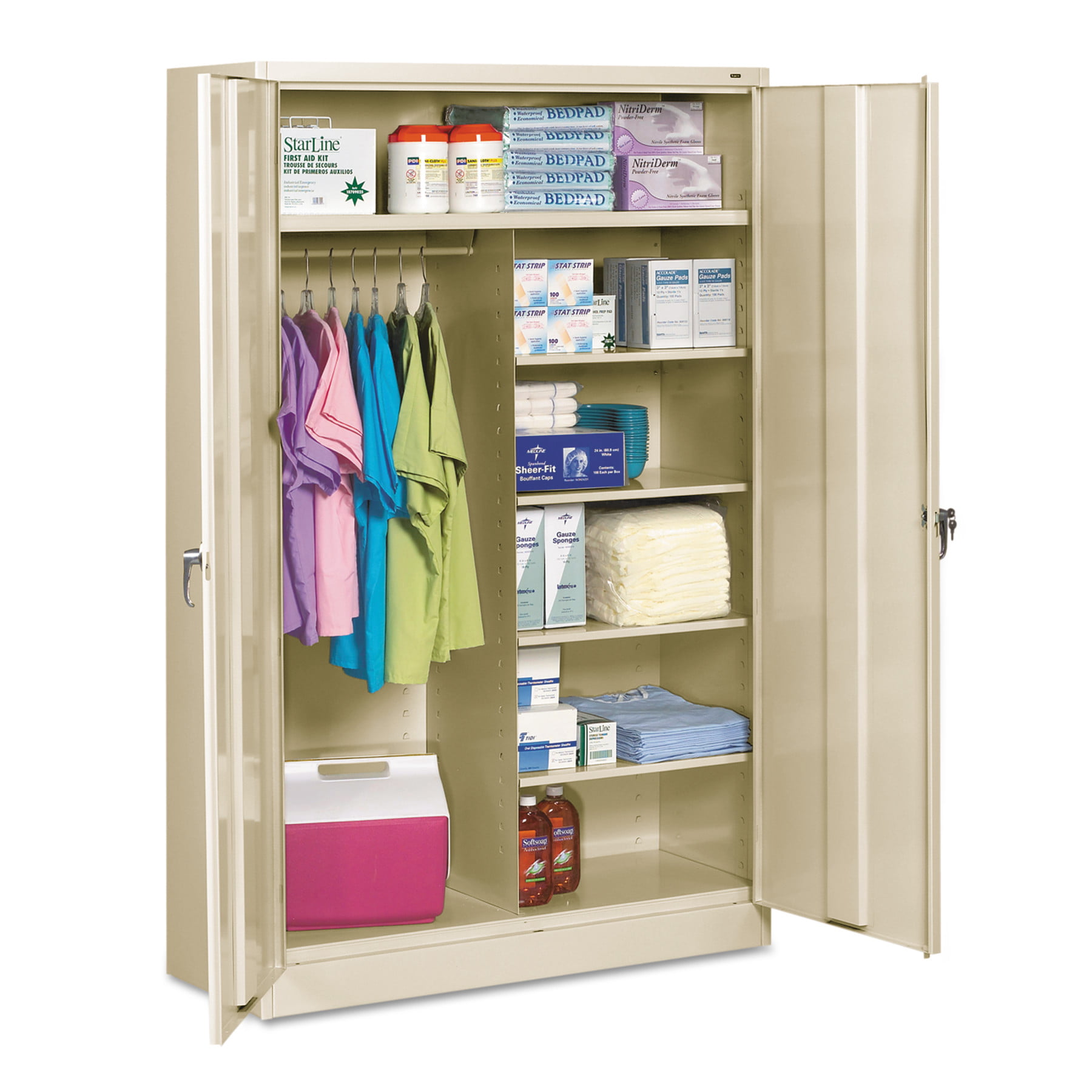 Wardrobe Cabinet,72" H,36" W,Medium Gray 1471 GRAY 